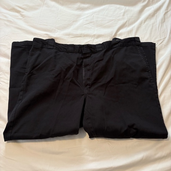 Dickies Original 874 Work Pants Wear Skater Flat Front Men’s 48X30 - Black - Picture 1 of 5
